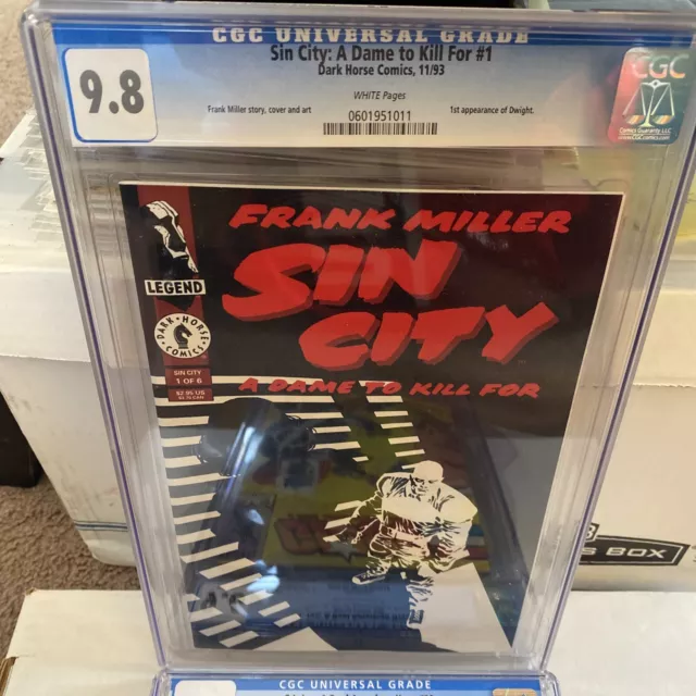 Sin City: A Dame To Kill For #1 Cgc 9.8 Frank Miller 1993