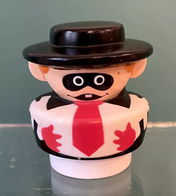 1991-1992 Fisher Price Chunky Little People McDonalds Restaurant Hamburglar 2552 1991-1992 Fisher Price Chunky Little People McDonalds Restaurant Hamburglar 2552