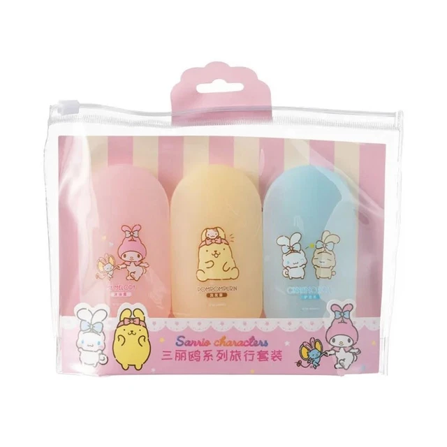 SANRIO MY MELODY Cinnamoroll Pompompurin Travel Bottles Miniso EUR 21