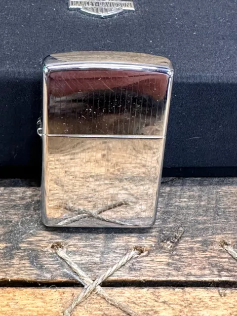 VINTAGE 2002 ZIPPO Bradford PA Made In USA Brushed Chrome