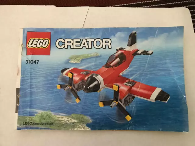 LEGO Creator - LEGO Propeller Plane 31047 - Instruction  booklet  only.