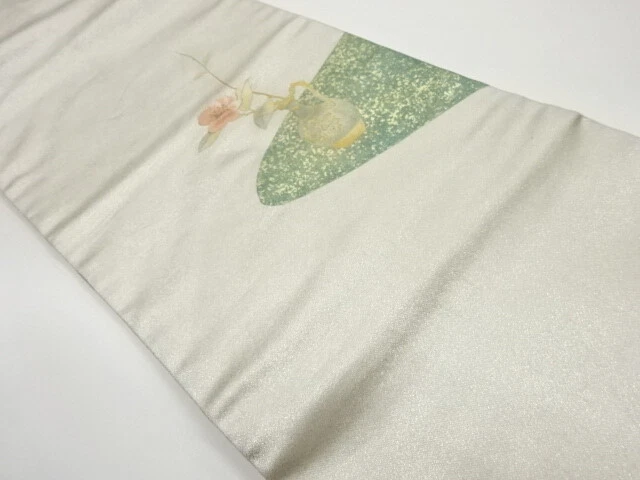 6508294: Japanese Kimono / Vintage Nagoya Obi / Kinsai / Embroidery / Flower & F