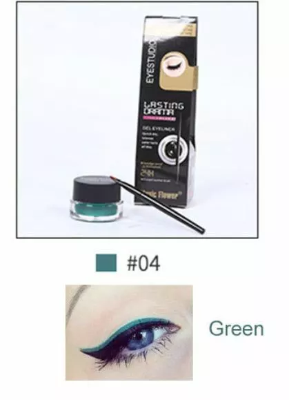 Eyeliner Gel Lasting Drama 24H Vert Eyestudio Waterproof + Pinceau Eyeliner