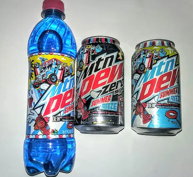 😎🎁2023 LOT OF 3 DEW it 🎁😎 SUMMER FREEZE AND ZERO MTN DEW  🔥🔥  Mountain Dew