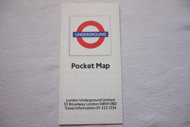 1985 LONDON UNDERGROUND Pocket Map Tube Map Cullum Litho Ref 685 VGC ...