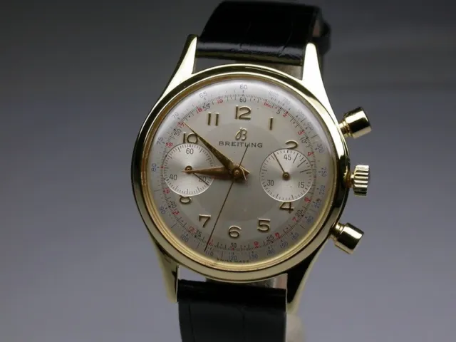Vintage 60er Jahre Breitling Chronograph Ref. 1191 Venus 188 mit Revision Top