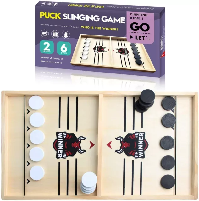 Fast Sling Puck Game Slingshot Games Toy,Paced Winner Board Games Toys for Kids