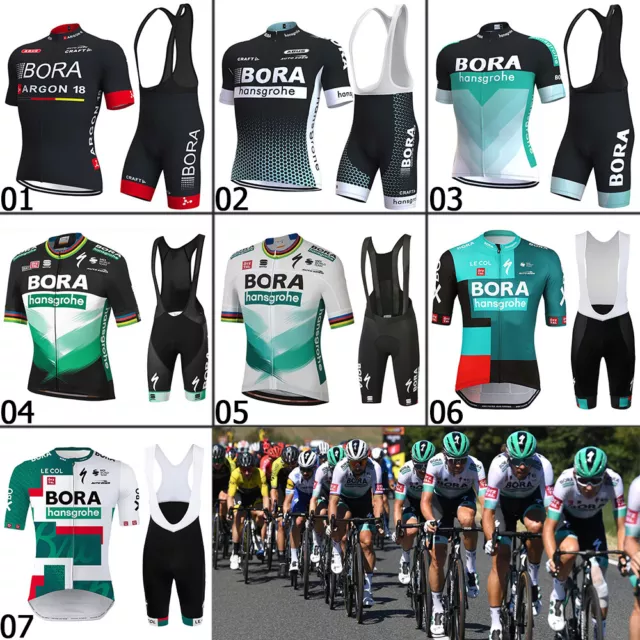 Set Maglia Ciclismo Uomo Team Cycling Jersey Manica Corta Pantaloncini Imbottiti