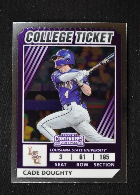 2022 Elite Extra Edition College Tickets Optic #CTO-29 Cade Doughty - LSU Tigers