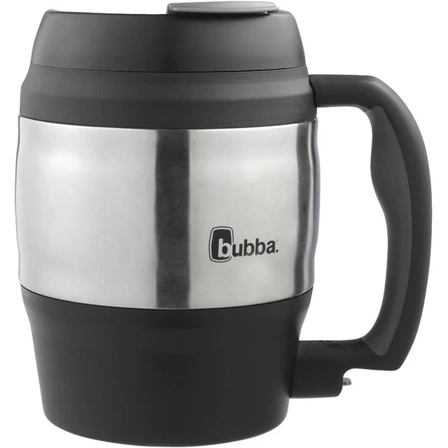 Big Bubba Classic Insulated Mug 52 Oz Polyurethane Travel Coffee Black Keg Shape