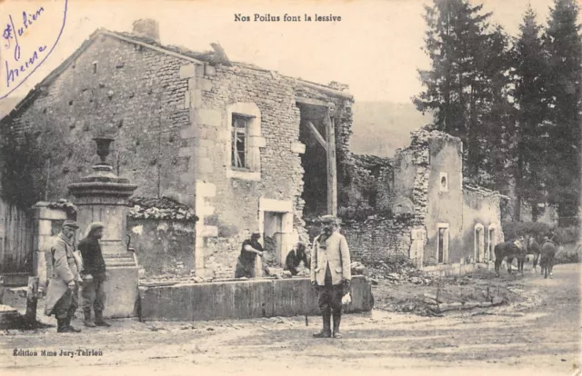 Cpa Guerre Nos Poilus Font La Lessive