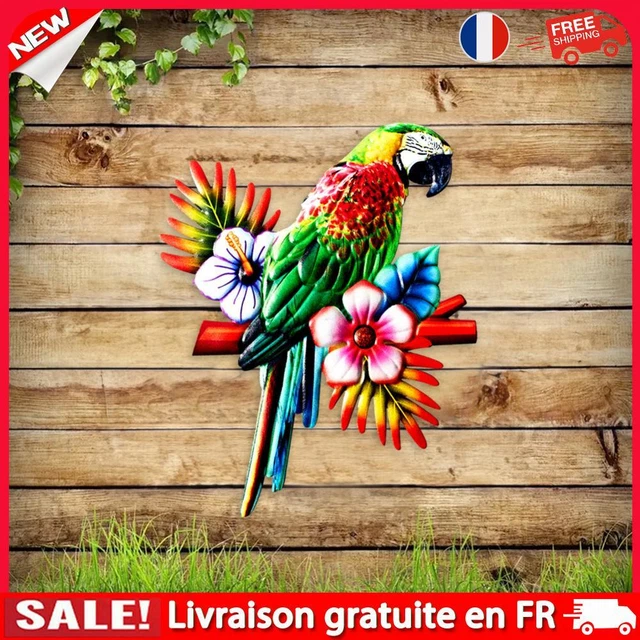 VANZACK 4 Pièces Simulation Perroquet Réaliste Oiseau Animaux