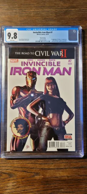 Invincible Iron Man 7 3rd Print CGC 9.8 Riri Marvel Key