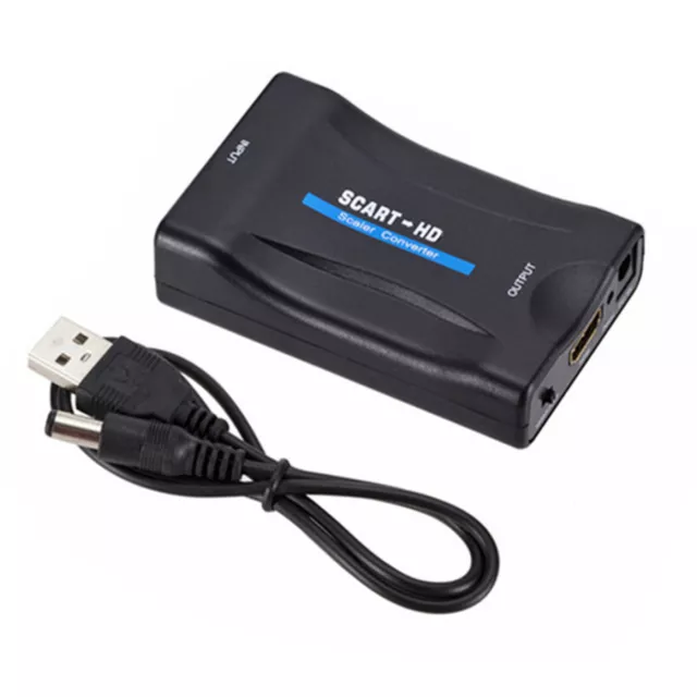 1080P SCART To HDMI Composite Video Scaler Converter DVD TV Audio Adapter