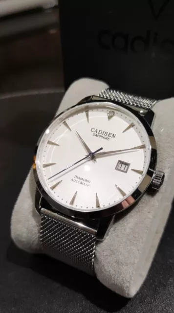 CADISEN AUTOMATIC MEN S Dress Watch Sapphire Crystal With Diamond