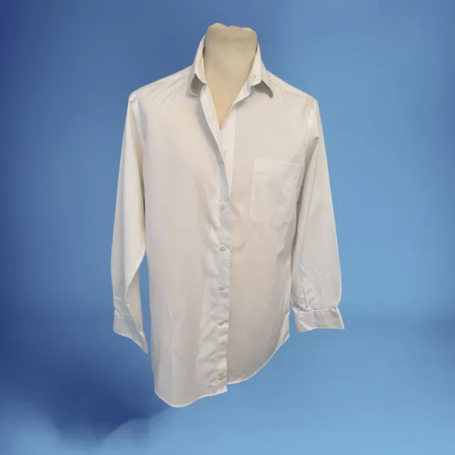 KIRKLAND SIGNATURE WHITE Long Sleeve Custom Fit Mens Shirt 16” (CC02 ...