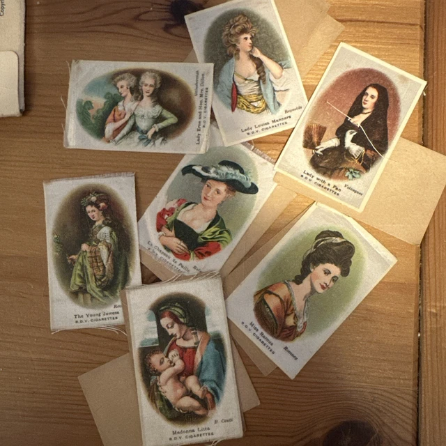 bdv silk cigarette cards BDV SILK CIGARETTE Cards - 1910 Beauties/Modern Paintings, Part Set X 3  £2.99