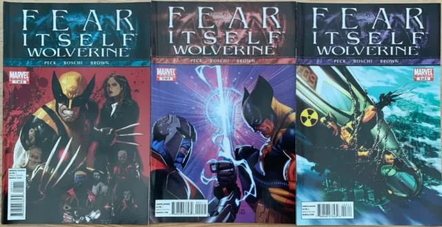 Wolverine: Fear Itself #1-3 Complete Set (2011) Vf/Nm Marvel