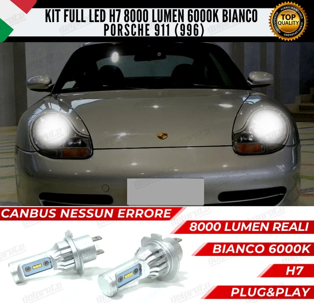 Kit Lampadine H7 LED 20000LM - Per Auto, 6000K Bianco Freddo, Compatibile Con Alogene