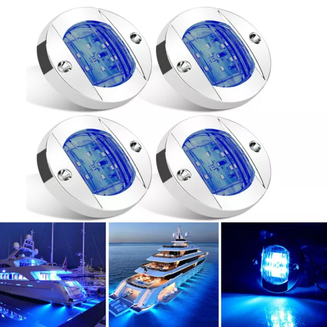 2/4St LED Innenraumbeleuchtung Yacht Marine Boot Cabin Deck Wasserdicht 12V