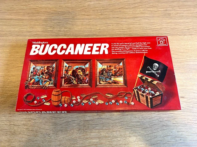 1976 WADDINGTONS BUCCANEER BOARD GAME - 100% complete with instructions ...
