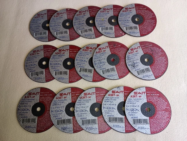 Sait Die Grinder Cut Off Wheel 3x1/16x1/4 A36T-BF  Type 1 # 23042 Max. RPM 25000