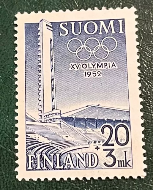 Finland 20+3 MK XV Olympia 1952 Mint E19