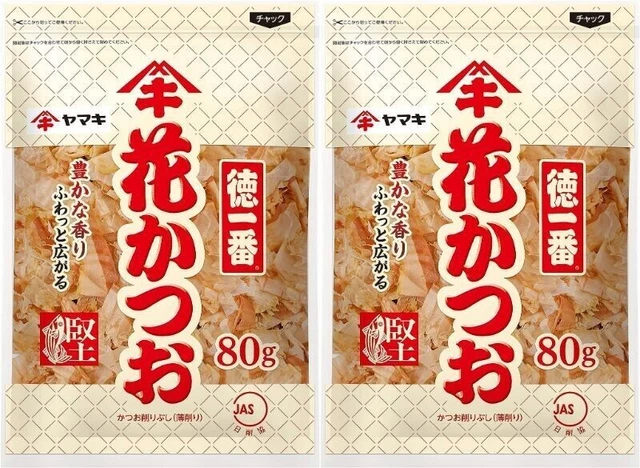 Yamaki Hana Katsuo Katsuobushi Dried Bonito Flakes 80g 1PCS×2 from Japan