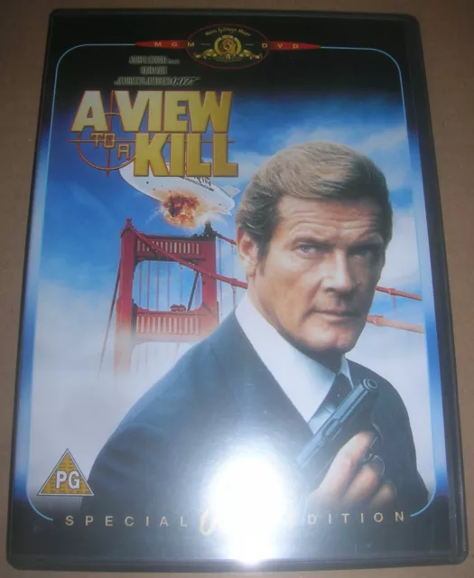 A VIEW TO A KILL (1985 James Bond 007) UK Region 2 PAL DVD spec. edn Exc cond