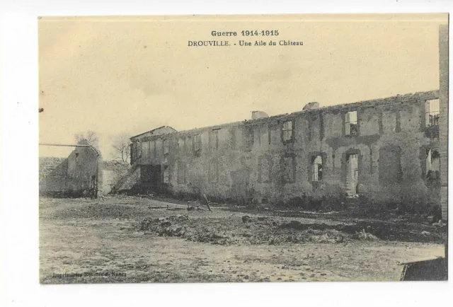 54  Drouville  Une Aile Du Chateau  Guerre De 1914