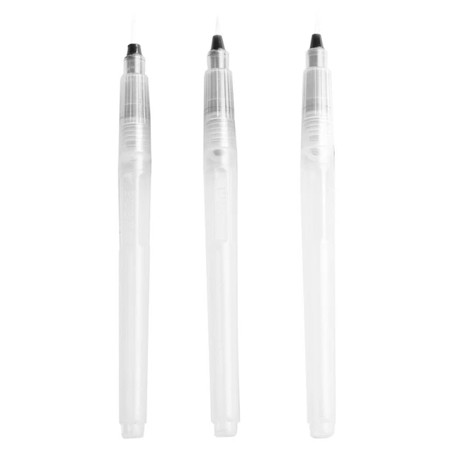 3 Pcs Nylon Marqueurs D'aquarelle Pinceau D'écriture Plomb De Couleur