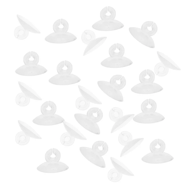 25 piezas abrazaderas de goma para pecera pecera ventosas tubos gel de sílice