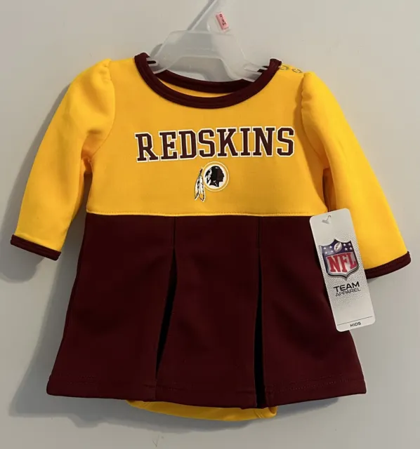 Washington Redskins Newborn Girls NFL Cheerleader’s Outfit Sz 0/3M NWT