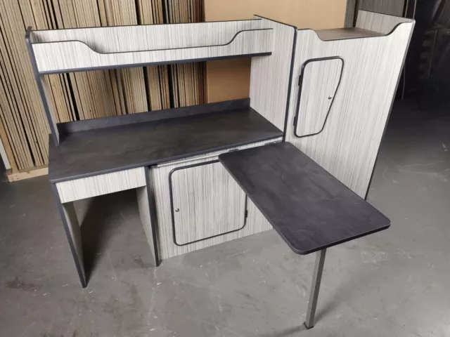 SWB Mercedes Vito Lightweight Camper Kitchen Cabinets Furniture