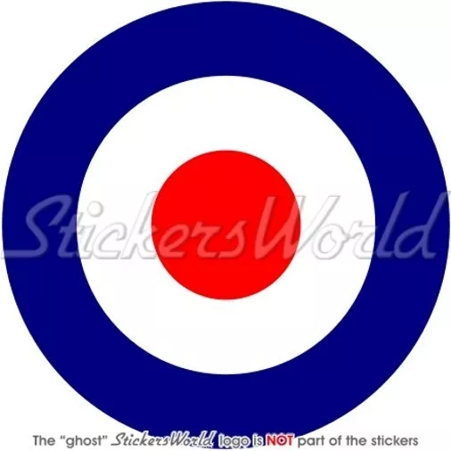 RAF Royal Air Force Type D Aircraft Roundel MOD Target 4" 100mm Vinyl Sticker