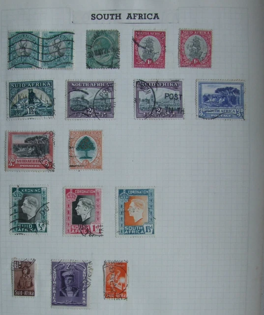South Africa -  Page From Old "Rekarts" Album - Pre 1941