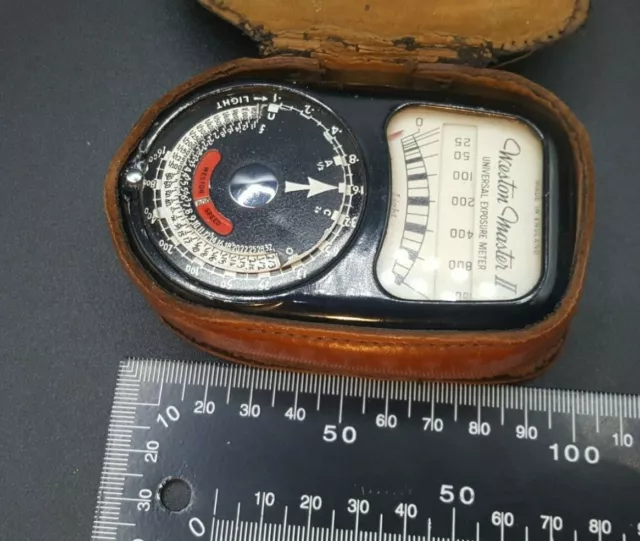 Sangamo Weston Ilford modello n. S252/735 Custodia misuratore di luce vintage funzionante