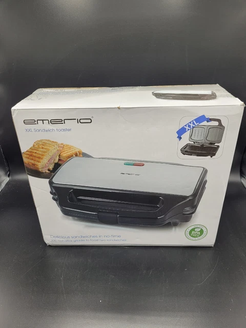 Sandwichtoaster Sandwichmaker Sandwich Maker XXL Toaster 900W Edelstahl MAXXMEE