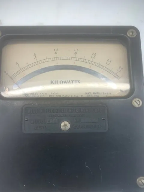 VINTAGE Weston Electrical Instrument AC Voltmeter Zero Corrector, Model 432