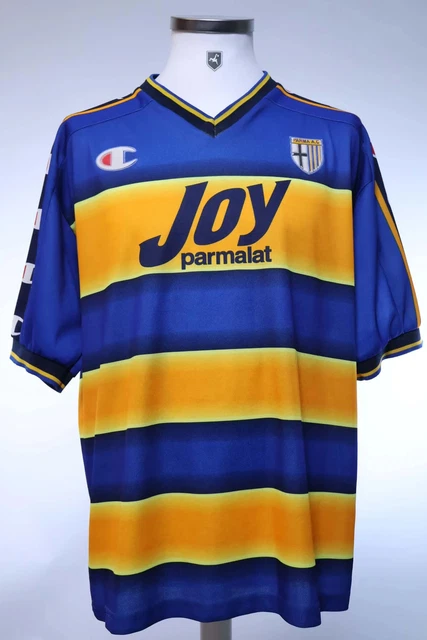 Maillot Rétro Lotto Parma Domicile 1998/99 Avec Flocage Crespo Numéro 9 - Taille M