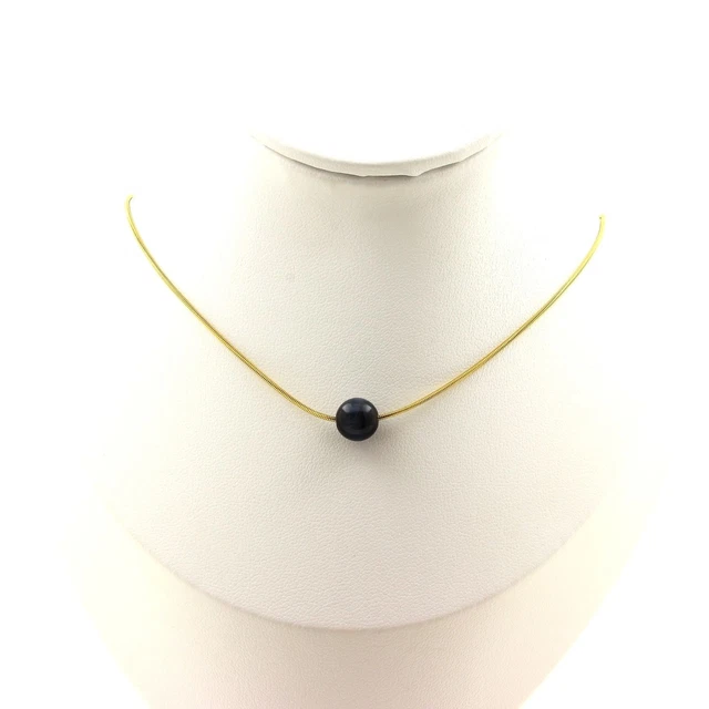 Pierres et Minéraux. Collier 1 perle Agate de Rêve 8 mm