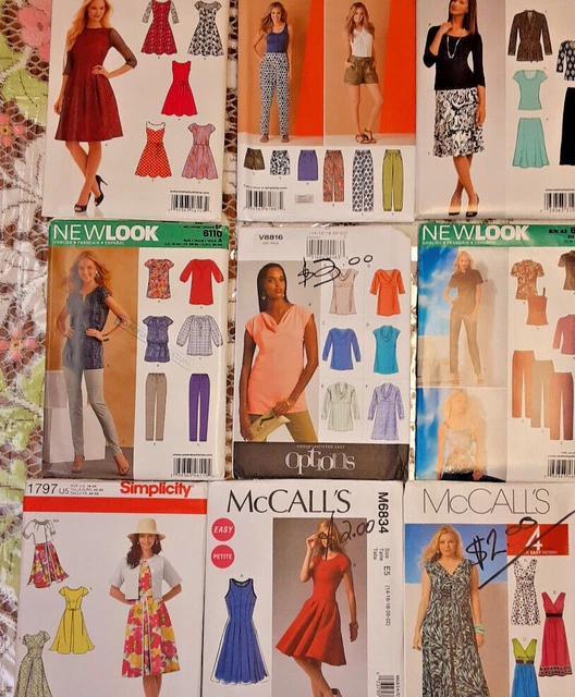 Me Fast Plus Size LOT OF 9 Patterns Plus Sizes Mostly Uncut Sizes 10 to 22, McCall's ...