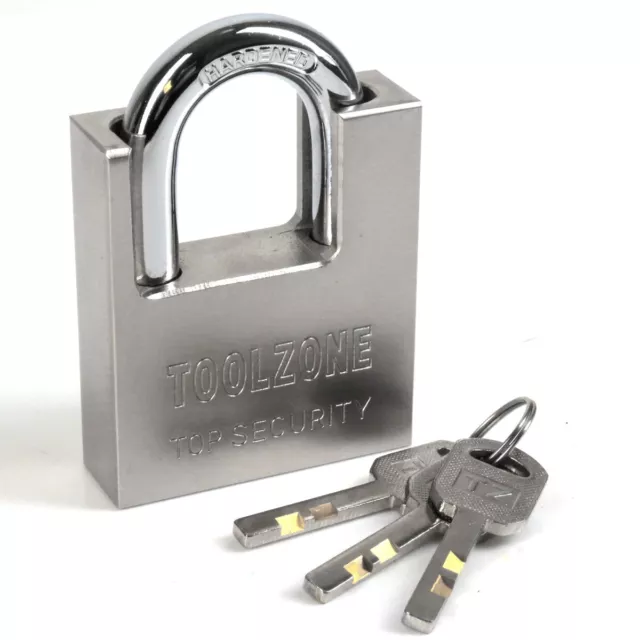 60mm PROTECTED SHACKLE PADLOCK Garage Tool Shed Door Steel High Security Lock UK