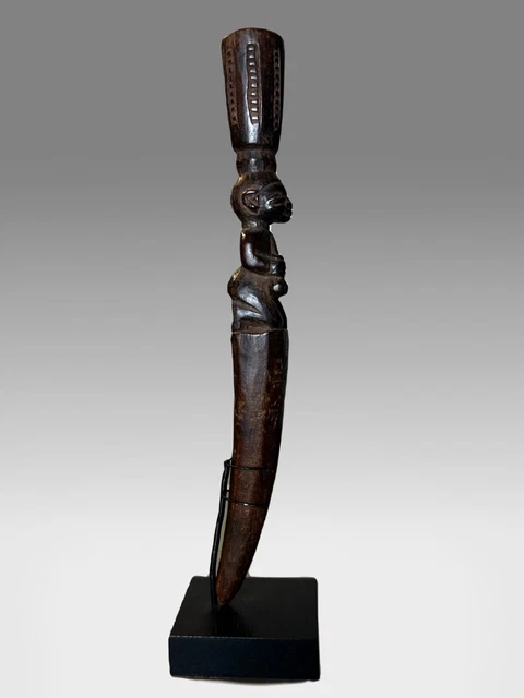 African Yoruba Divination Tapper w/stand 10.5” Tall Ex. Ursula Voorhuis African Yoruba Divination Tapper w/stand 10.5” Tall Ex. Ursula Voorhuis