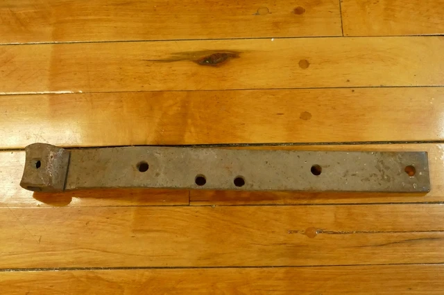 Vintage Antique Strap Hinge For A Barn Door Hand Forged Rustic Primitive 14 1/2”