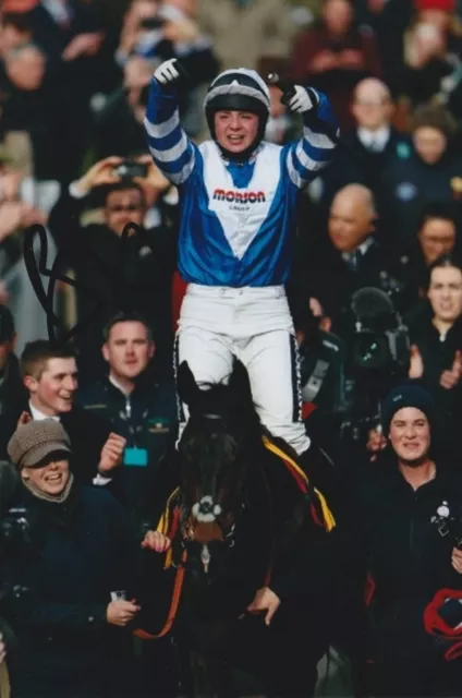 Bryony Frost Hand Signed Frodon 6x4 Photo Horse Racing Autograph 4