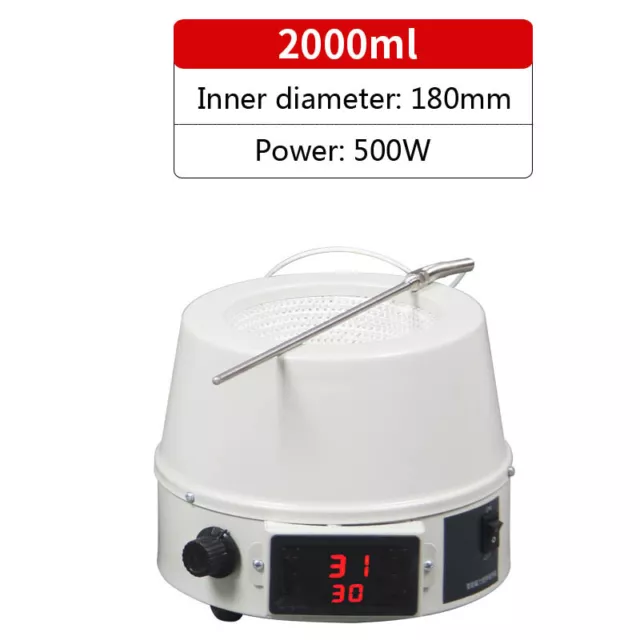 2000mL (2L) Digital Display Temperature-constant Heating Mantle+Magnetic stirrer