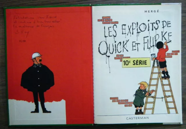 Herge Les exploits de Quick et Flupke Serie 10 Casterman Comic Original 1966 2