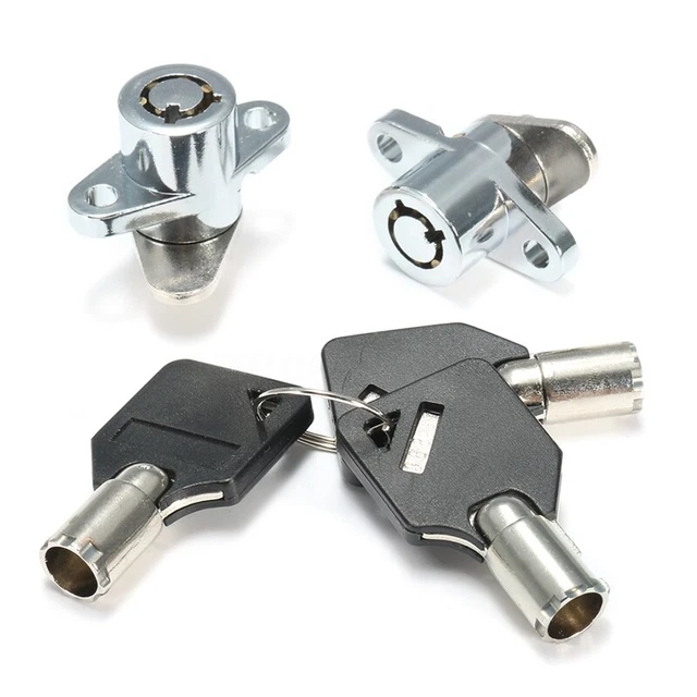 2x Hard Saddlebag Lock 3 Keys Set For Touring Glide Road King B4J7