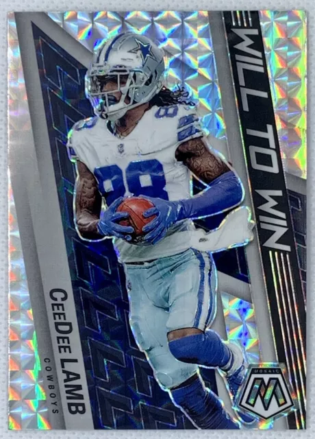 2022 Panini Mosaic - Will to Win Silver Mosaic Prizm #WW-18 CeeDee Lamb